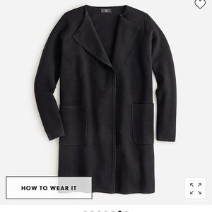 Juliette collarless sweater-blazer